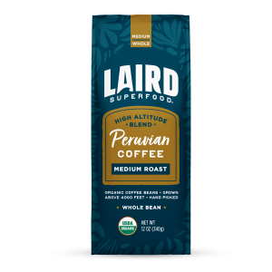 Organic Peruvian Medium Roast Whole Bean Coffee